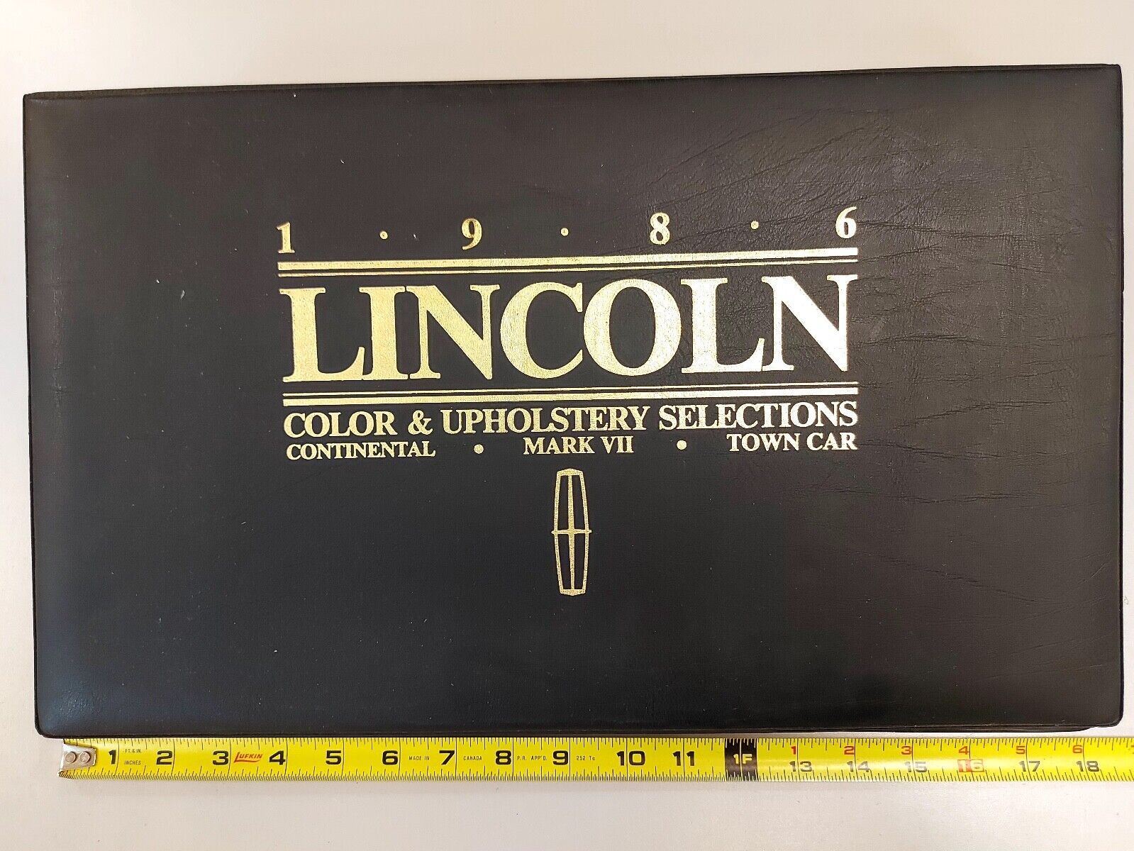 1986 LINCOLN COLOR & UPHOLSTERY SELECTIONS CONTINENTAL TOWN CAR MARK VII DEALER