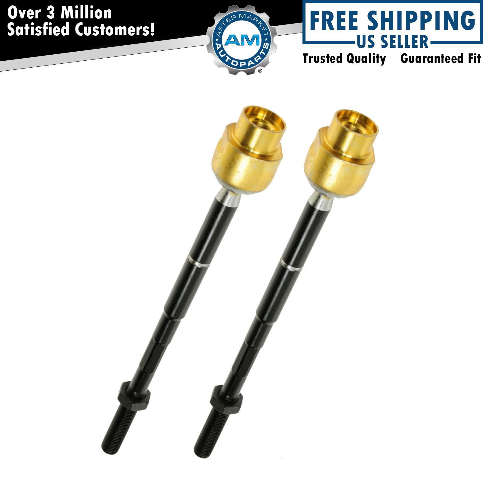 Front Inner Tie Rod End Pair Left LH  & Right RH Set of 2 For Malibu G6 Aura