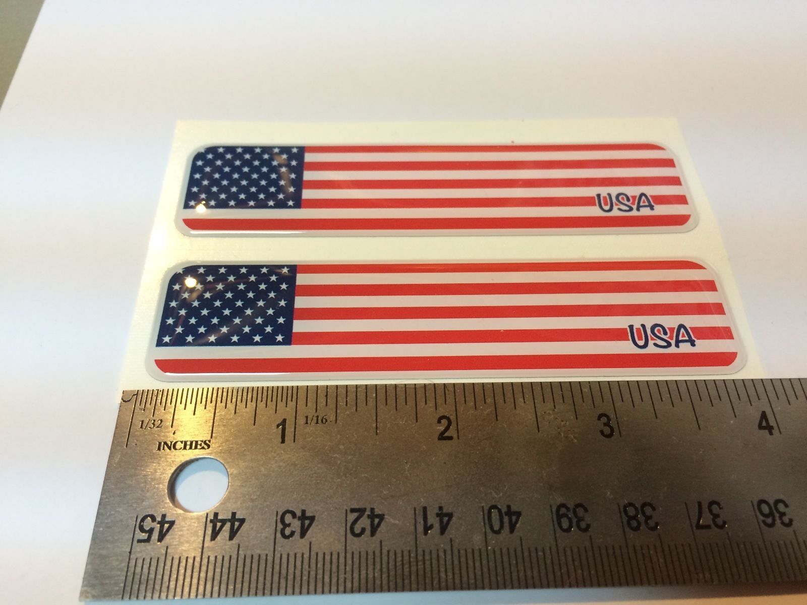 USA America Flag Domed Decal Emblem  Car Flexible Sticker 4\