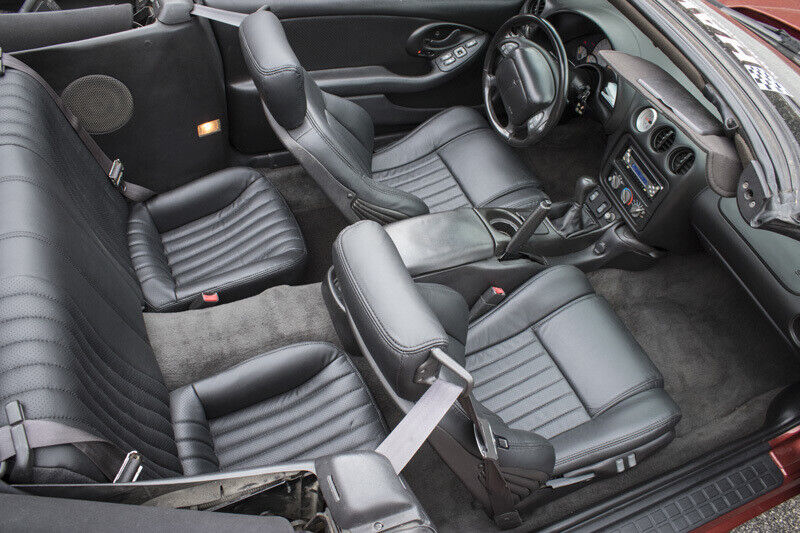 98-02 Trans Am WS6 Ebony Black Katzkin Leather Seat Covers Upholstery *VPO23 