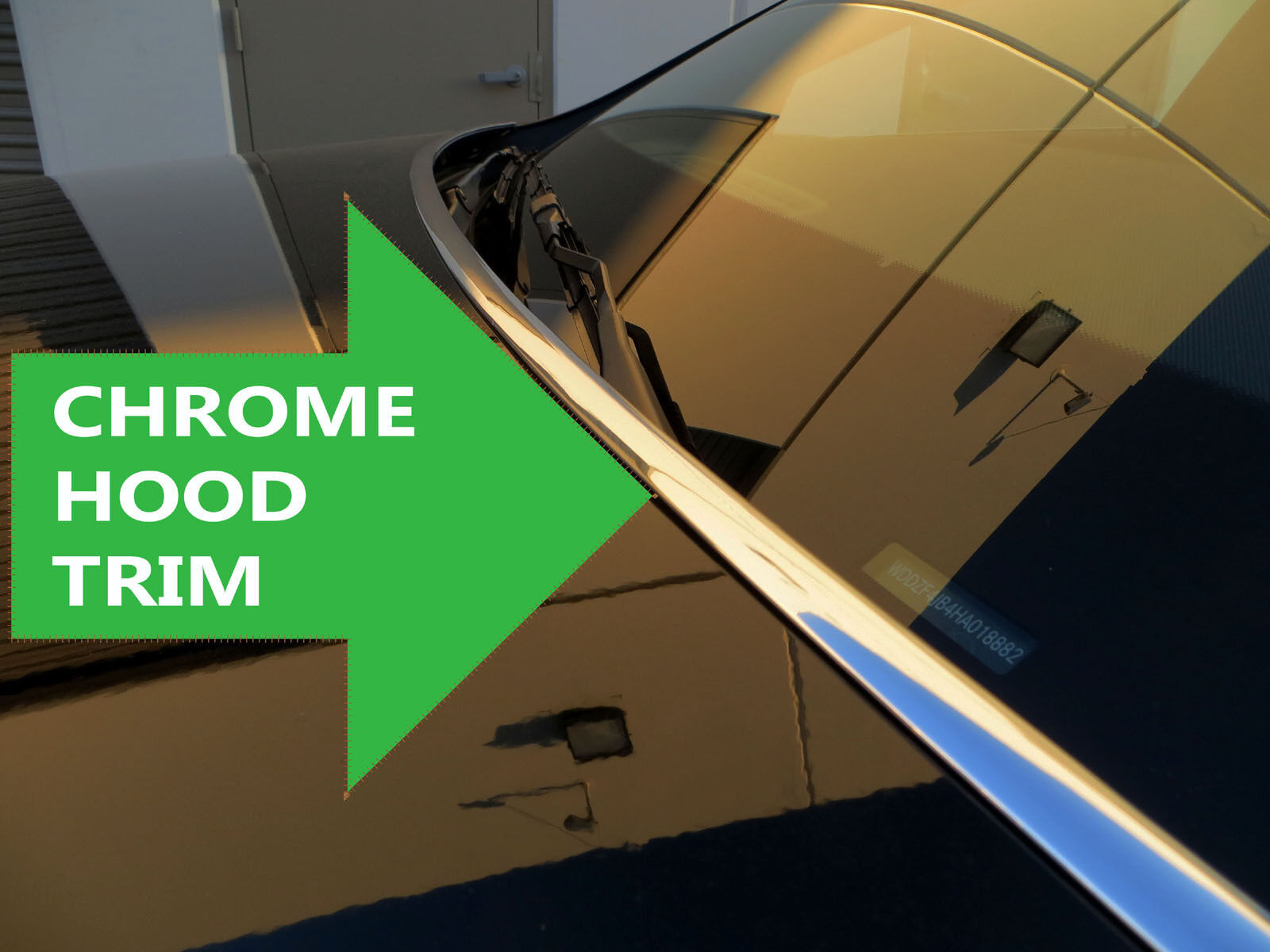 Chrome Hood Trim Molding Accent Kit for gmc models 2002-2023