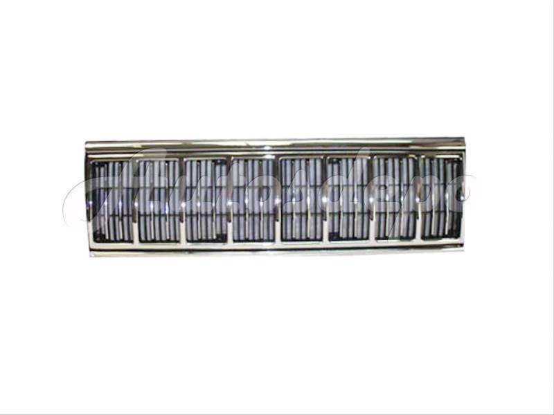 For 1991-1996 Jeep Cherokee Grille Chrome Shell With Black Insert