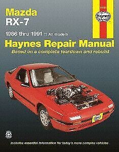 Haynes Publication 61036 Mazda RX-7 Service Repair Book Fits 1986-1991