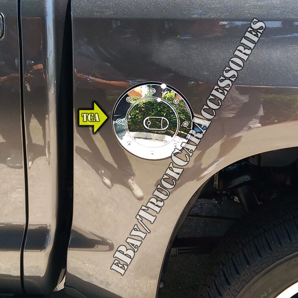 Chrome Gas Door Cover For TOYOTA TUNDRA 07 08 09 10 11 12 13 14 15 16 17 18 19