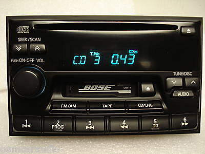 NISSAN Maxima Pathfinder INFINITI QX4 G20 J30 Radio BOSE Stereo Tape CD Player