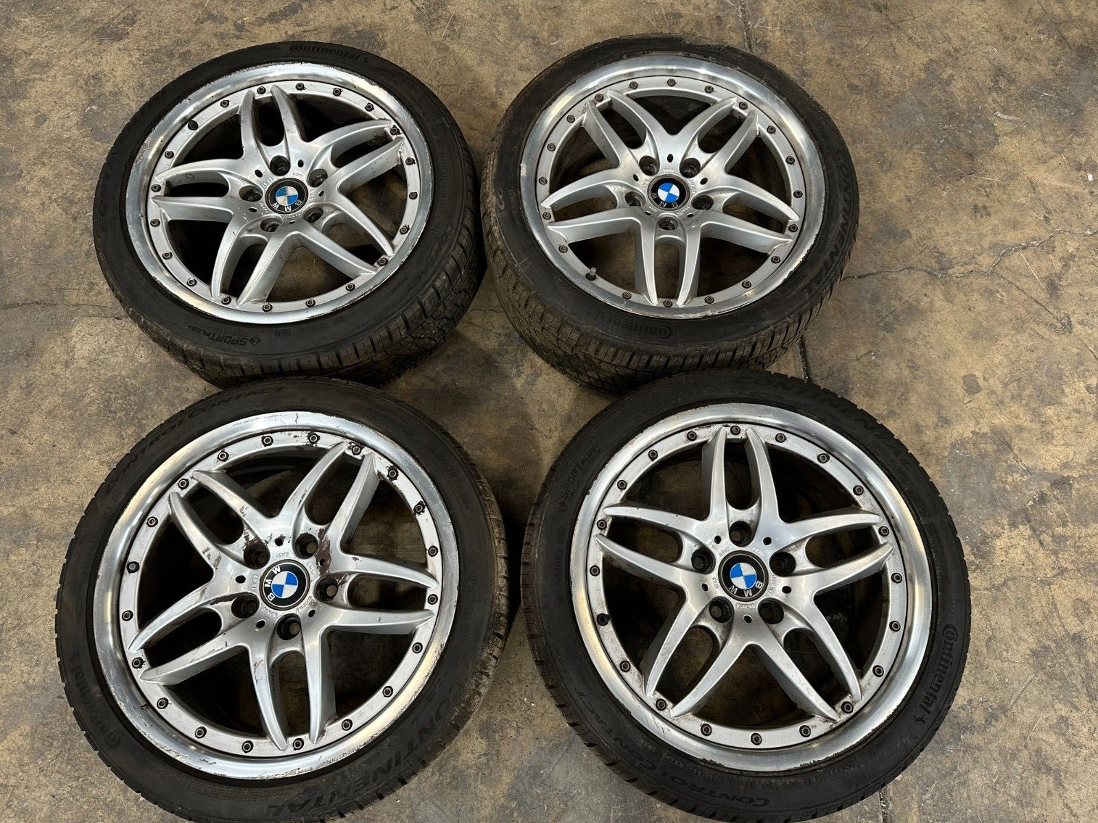 BMW E46 330CI 325CI 18'' Rim Wheel Light Alloy Rims Set Staggered OEM #05181
