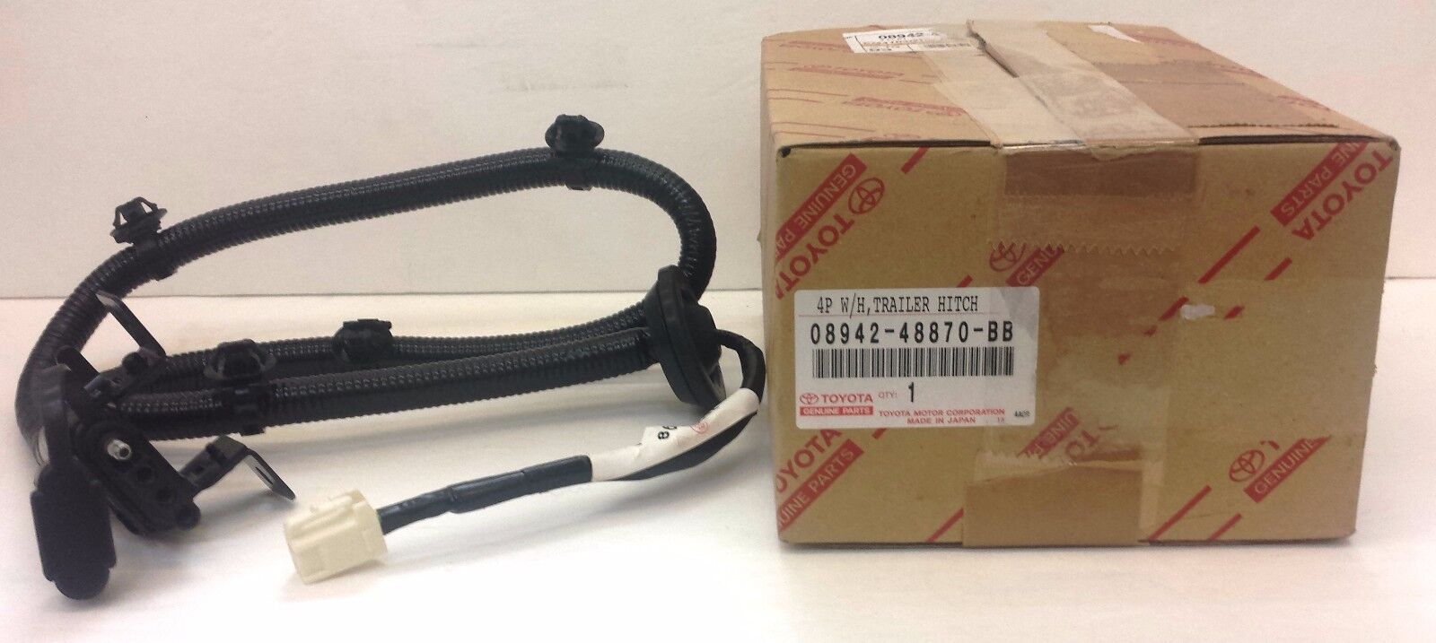 LEXUS OEM FACTORY TOW WIRE HARNESS 4 PIN FLAT 2004-2009 RX330 RX350 RX400H 