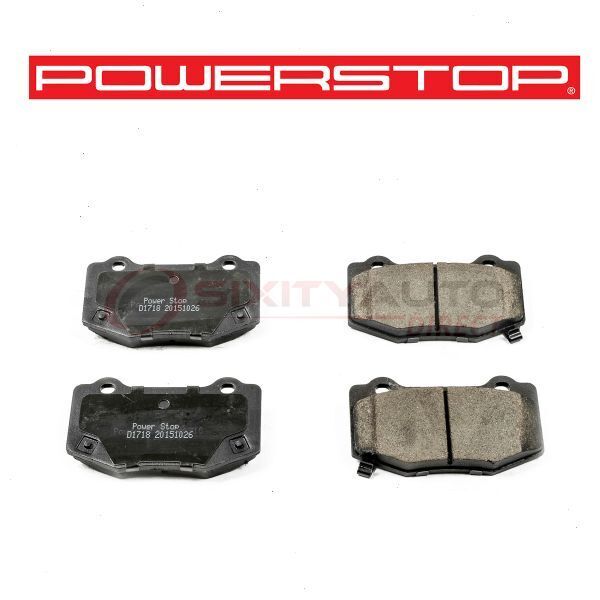 PowerStop 16-1718 Disc Brake Pad Set - Braking Stopping Wheel Tire mm