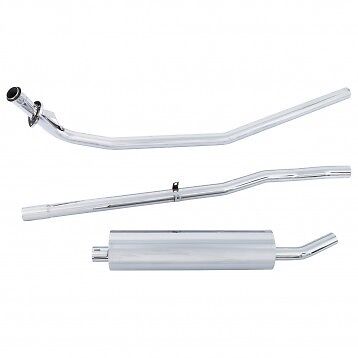Brand New Complete Exhaust System Polished Stainless Steel for MGA 1955-1962 