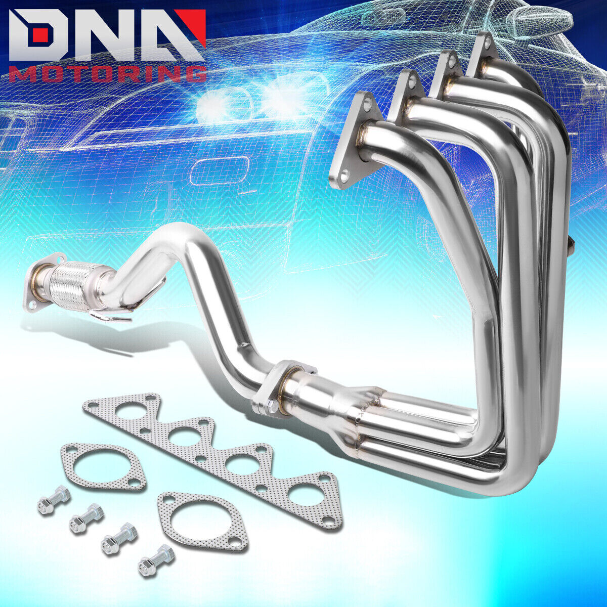FOR 2006-2011 ACCENT/RIO/RIO5 STAINLESS 4-1 PERFORMANCE HEADER EXHAUST MANIFOLD