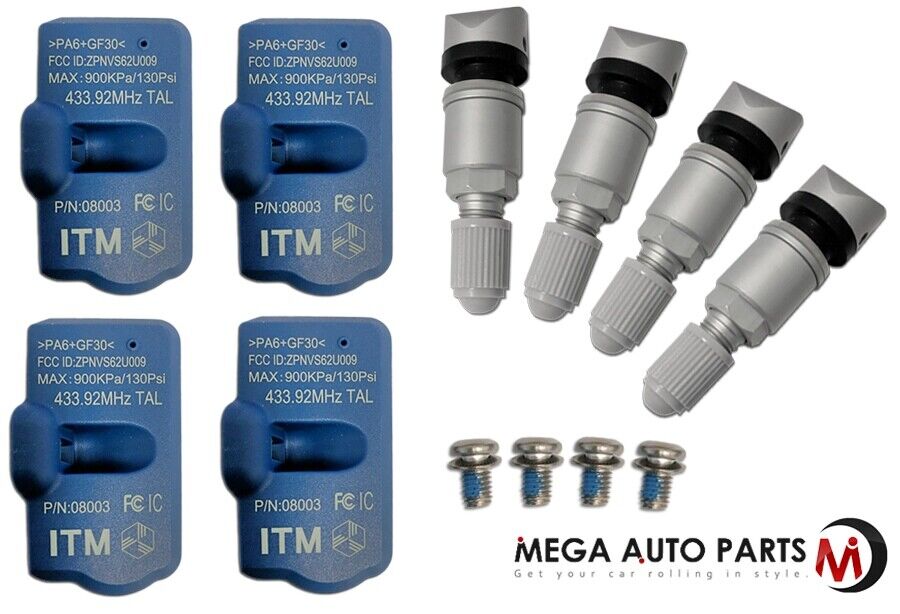 4 ITM Tire Pressure Sensor 433MHz metal TPMS For FERRARI 550 MARANELLO 10-12