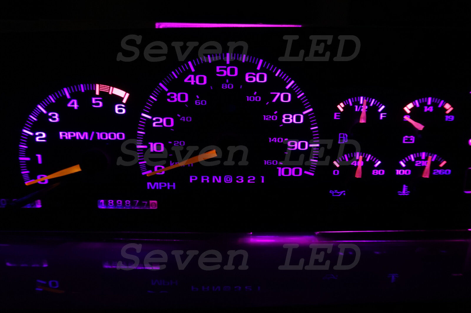 LED KIT for Tahoe Silverado Yukon SIERRA Suburban GMC 95-99 CHEVY CLUSTER Purple