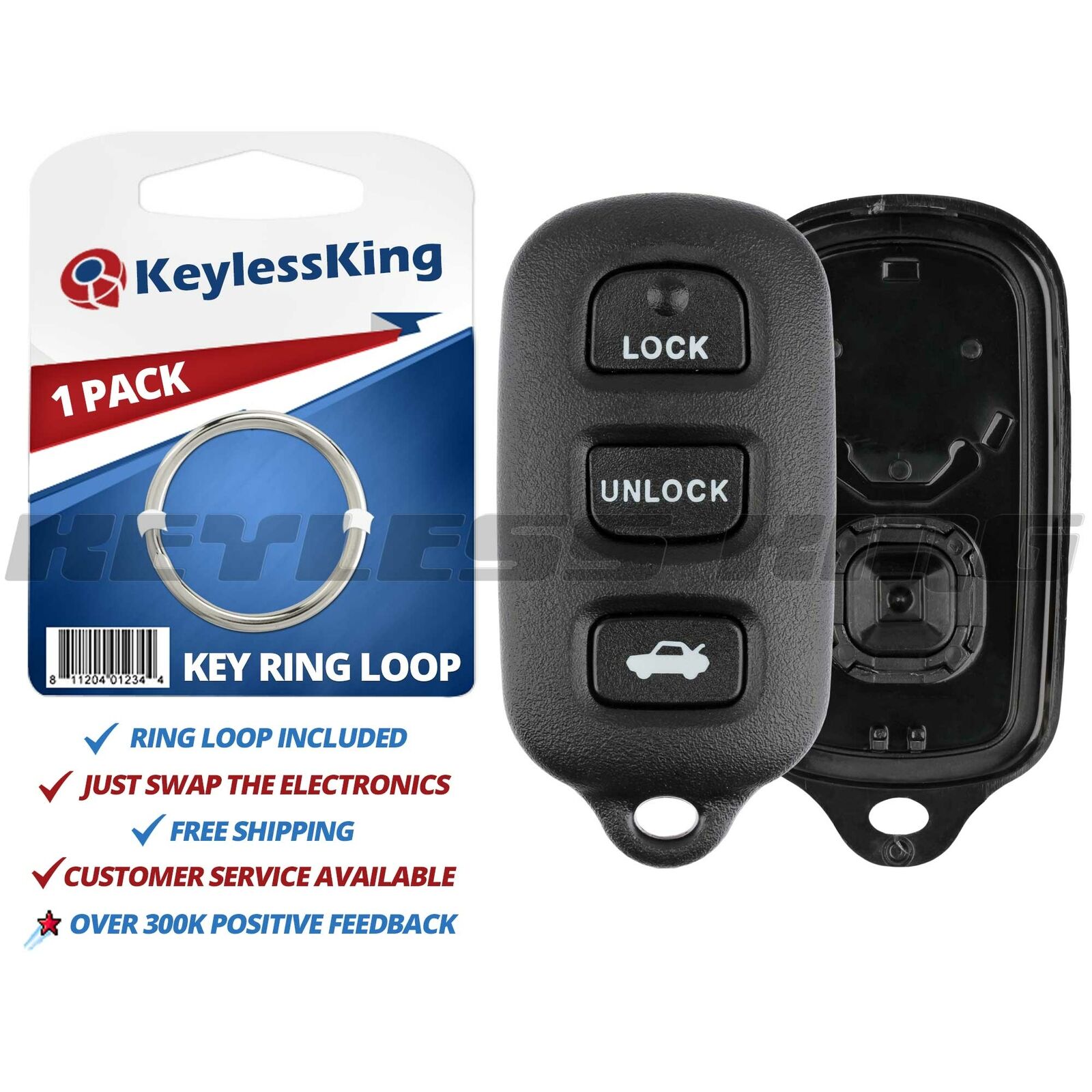 New Replacement Keyless Entry Remote Shell Pad Housing Case Pad Key Fob Repair