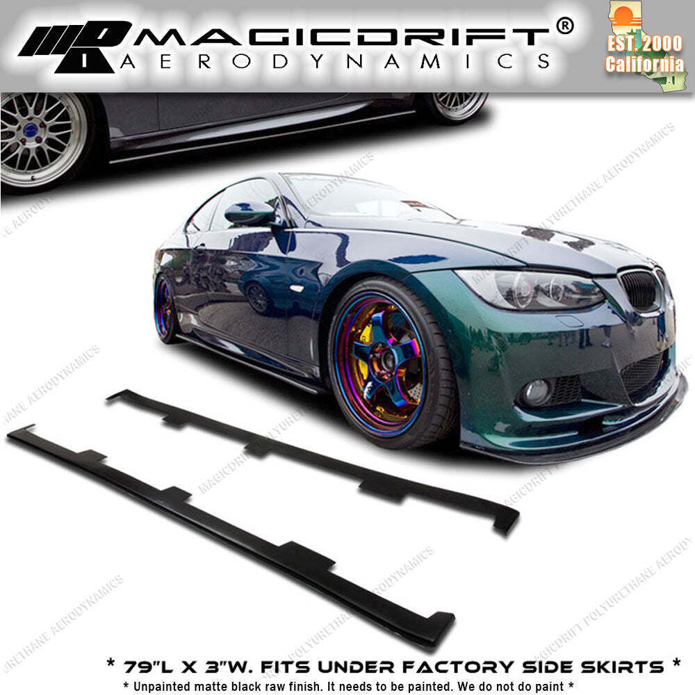 For BMW E90 E92 E93 Urethane Side Skirts Diffusers Lips Extensions Splitters
