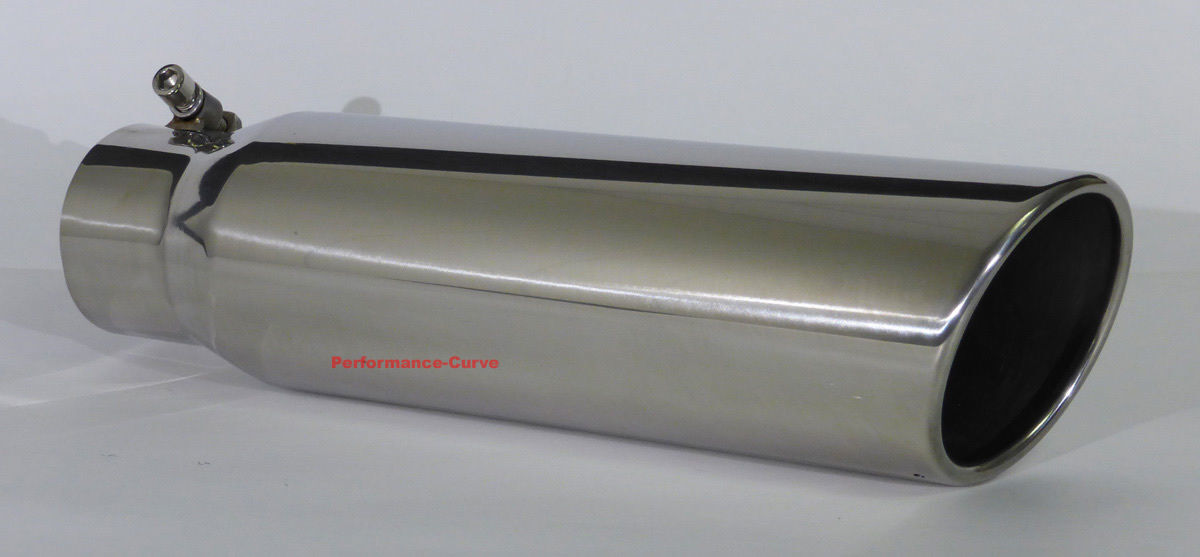 Stainless Steel Exhaust Tip Angle Cut - 3