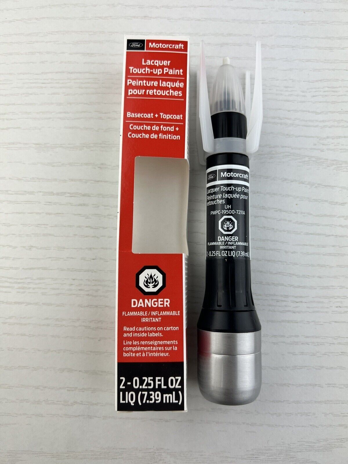Ford Lincoln UH Tuxedo Black Touch Up Paint Pen & Clear Coat OEM PMPC195007211A