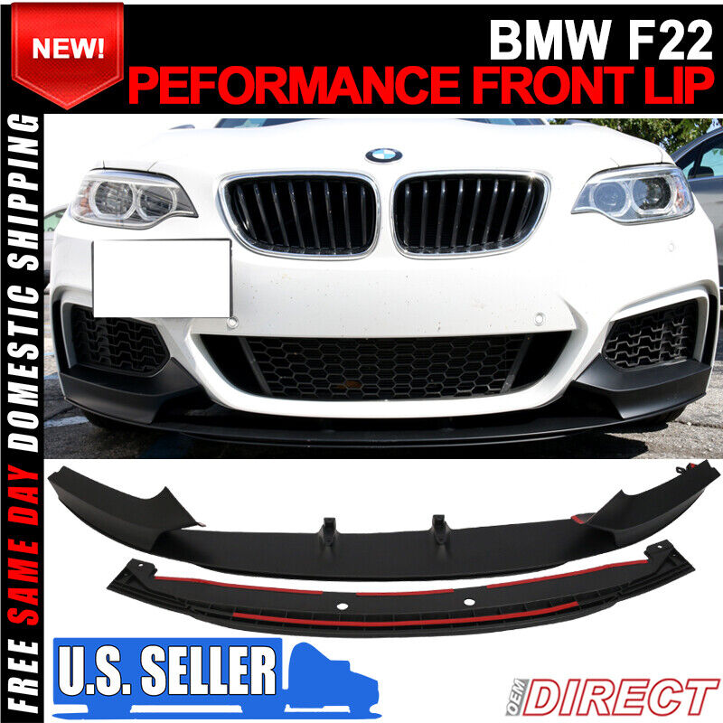 Fits 14-21 BMW F22 2 Series M-Tech M Sport Performance Front Bumper Lip - PP