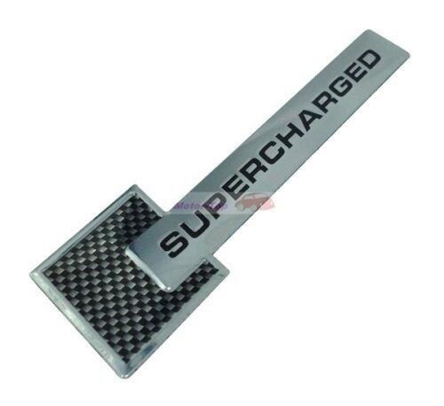Carbon fiber Super Turbo Charger SUPERCHARGED Engine Emblem Badge Sticker 