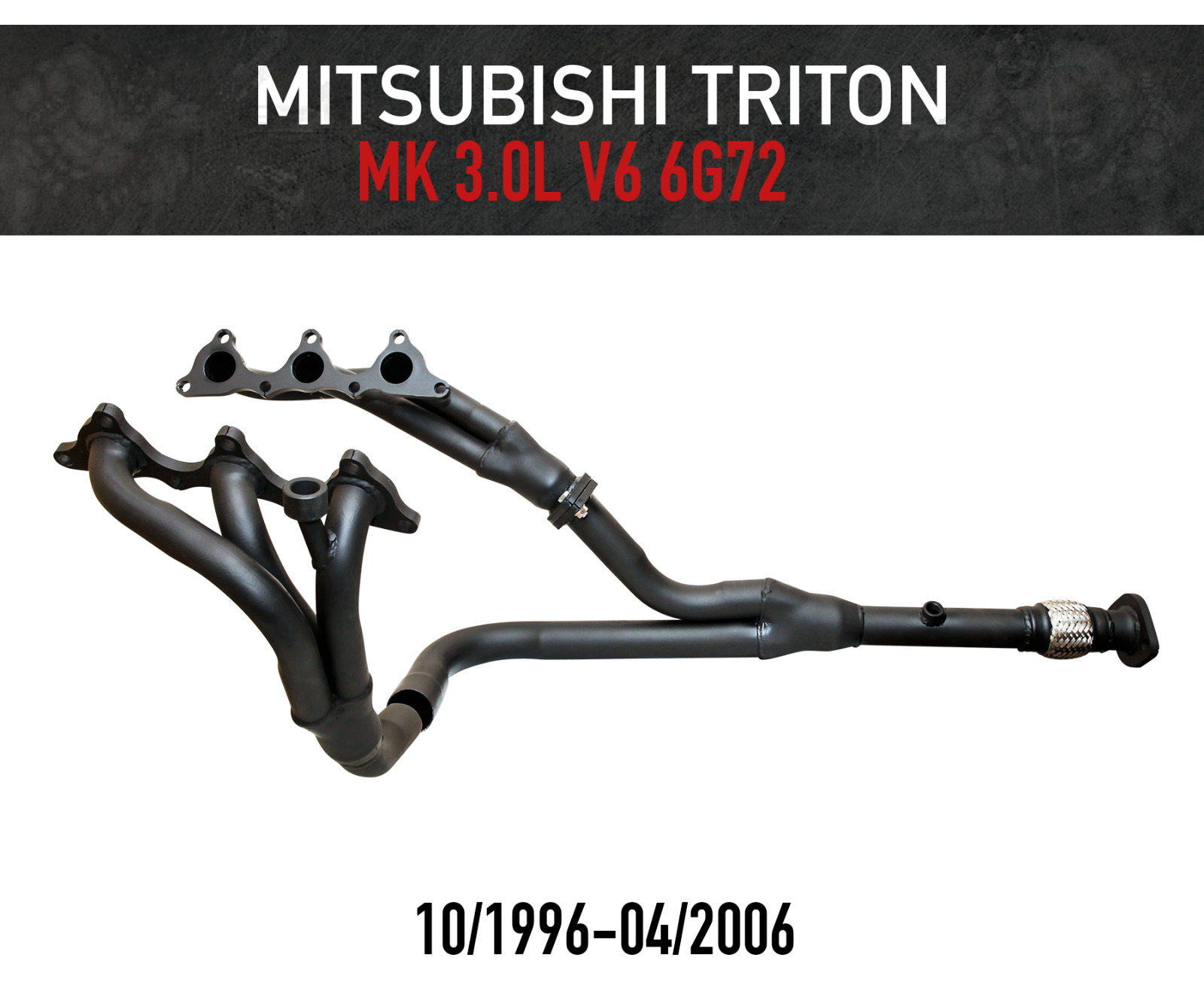 Headers / Extractors for Mitsubishi Triton MK V6 3.0L 6G72 (10/1996 to 04/2006)