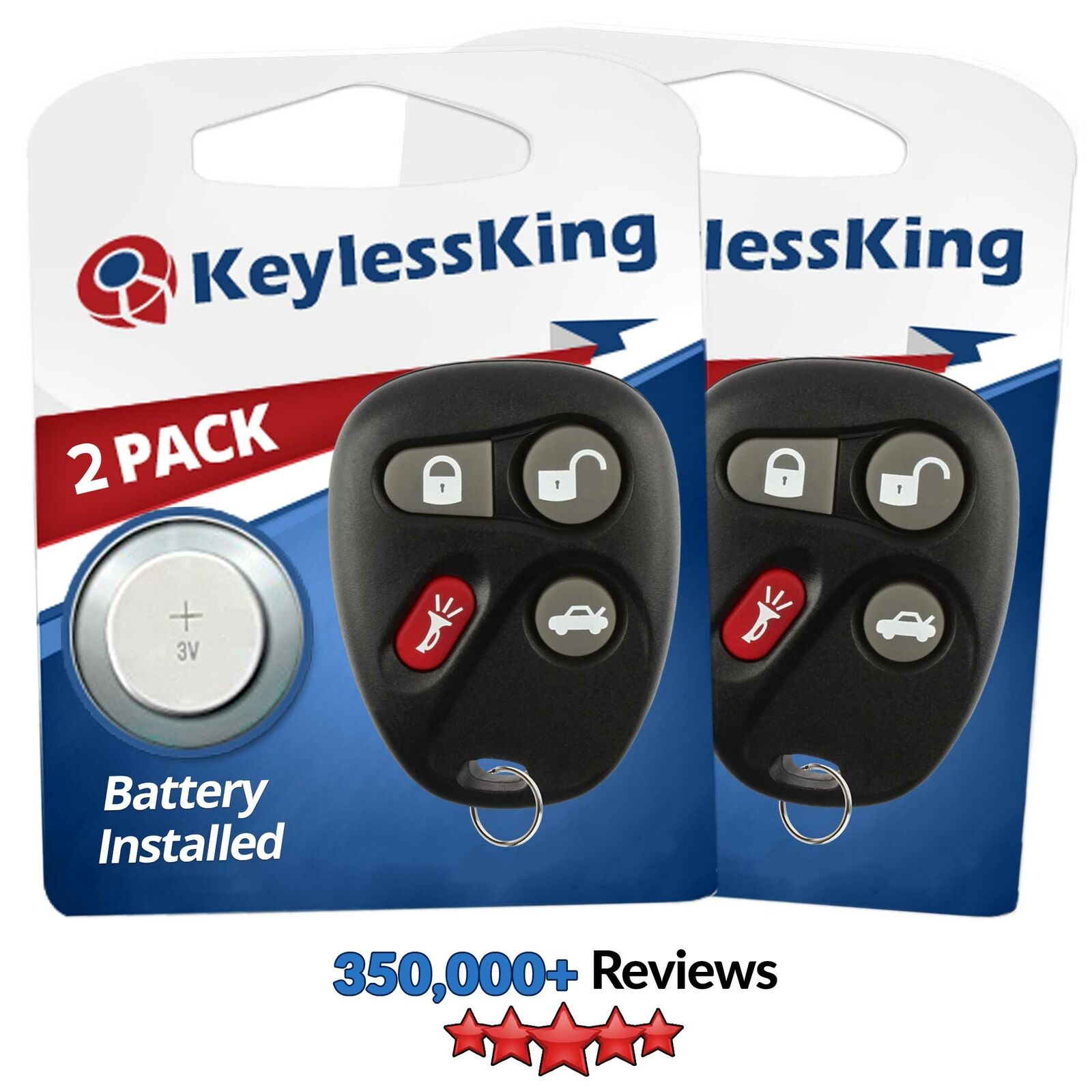 2 New Replacement Keyless Entry Remote Key Fob Clicker Transmitter for L2C0005T