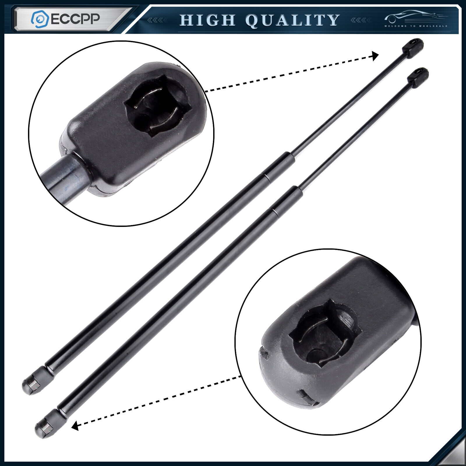 ECCPP 2x Rear Liftgate  Lift Supports Shock For Cadillac Escalade 1999-2000 4557