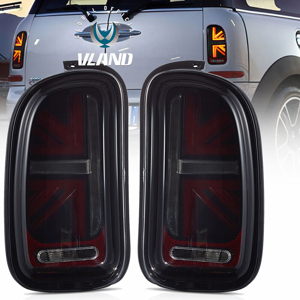 VLAND Smoked LED Rear Tail Lights Assembly For 2007-2013 MINI Cooper Clubman L+R