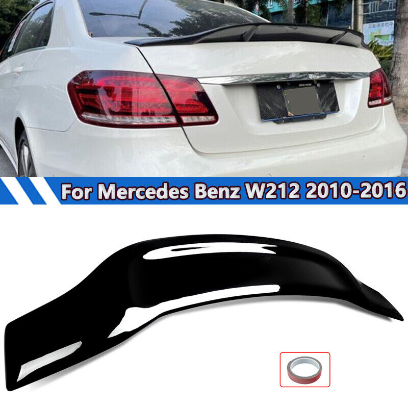 Gloss Black Rear Trunk Spoiler Wing For Benz E-Class W212 E350 E63 AMG 2010-2016