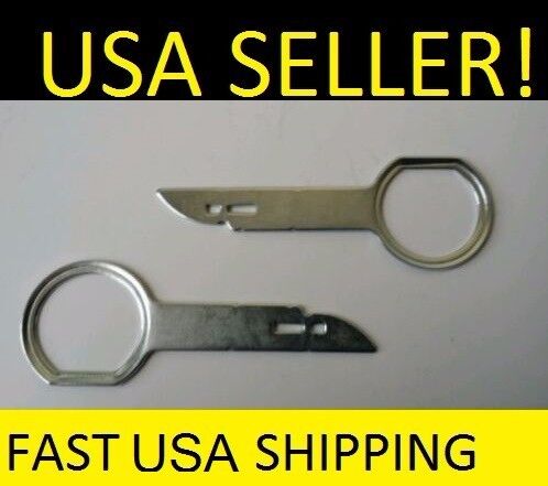 2pcs Radio Stereo Release Removal Tools/ Tool Key For VW Audi Mercedes w124 w201