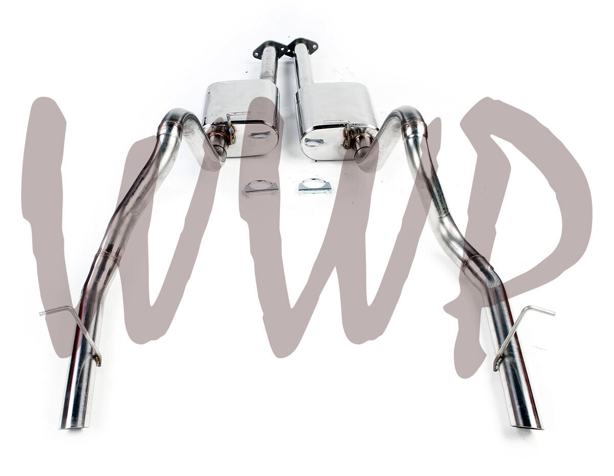 Polish Stainless Dual CatBack Exhaust System 94-97 Mustang GT/Cobra 4.6L/5.0L V8