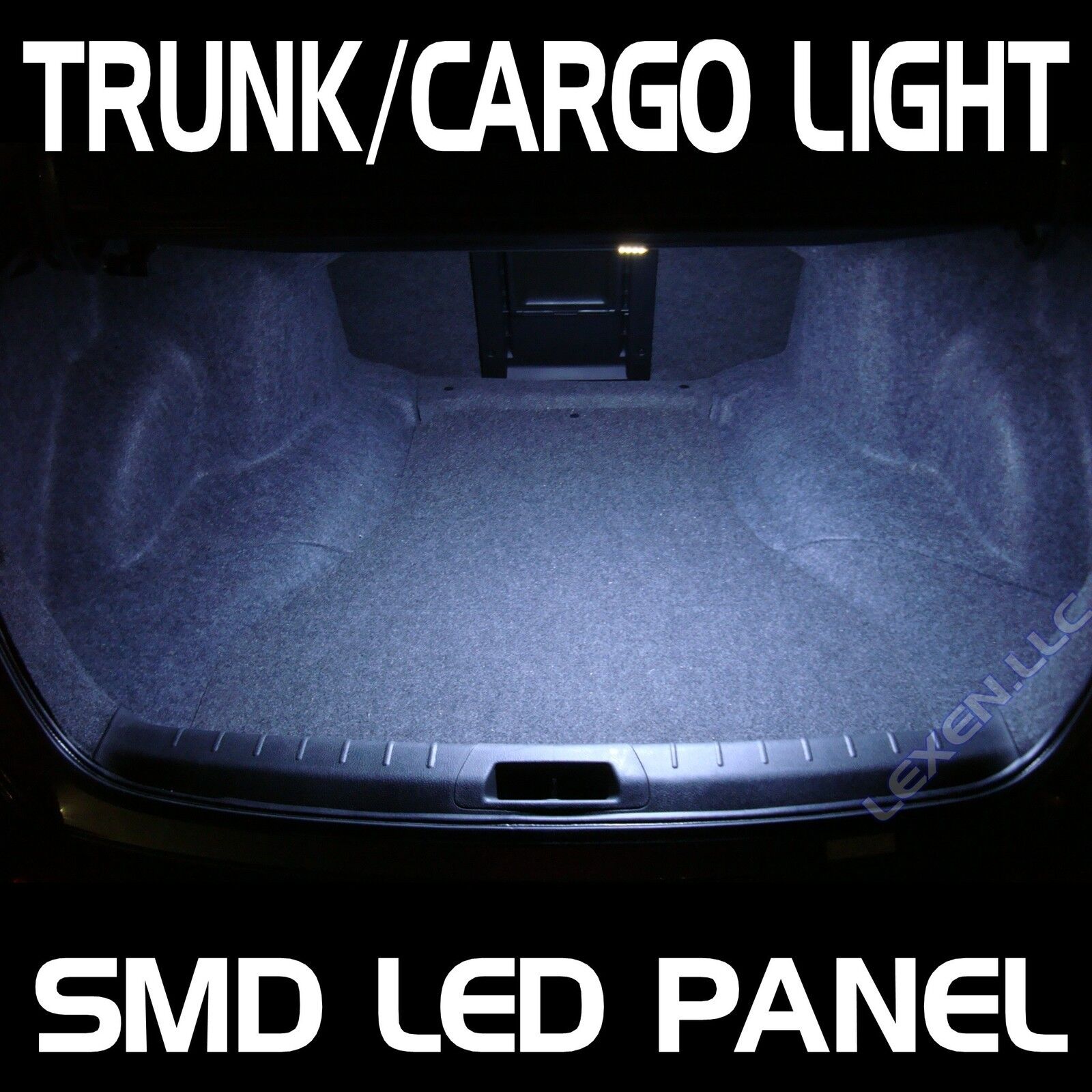 LED W2-1 WHITE 1X TRUNK CARGO LIGHT BULB 12 SMD PANEL XENON HID INTERIOR LAMP a