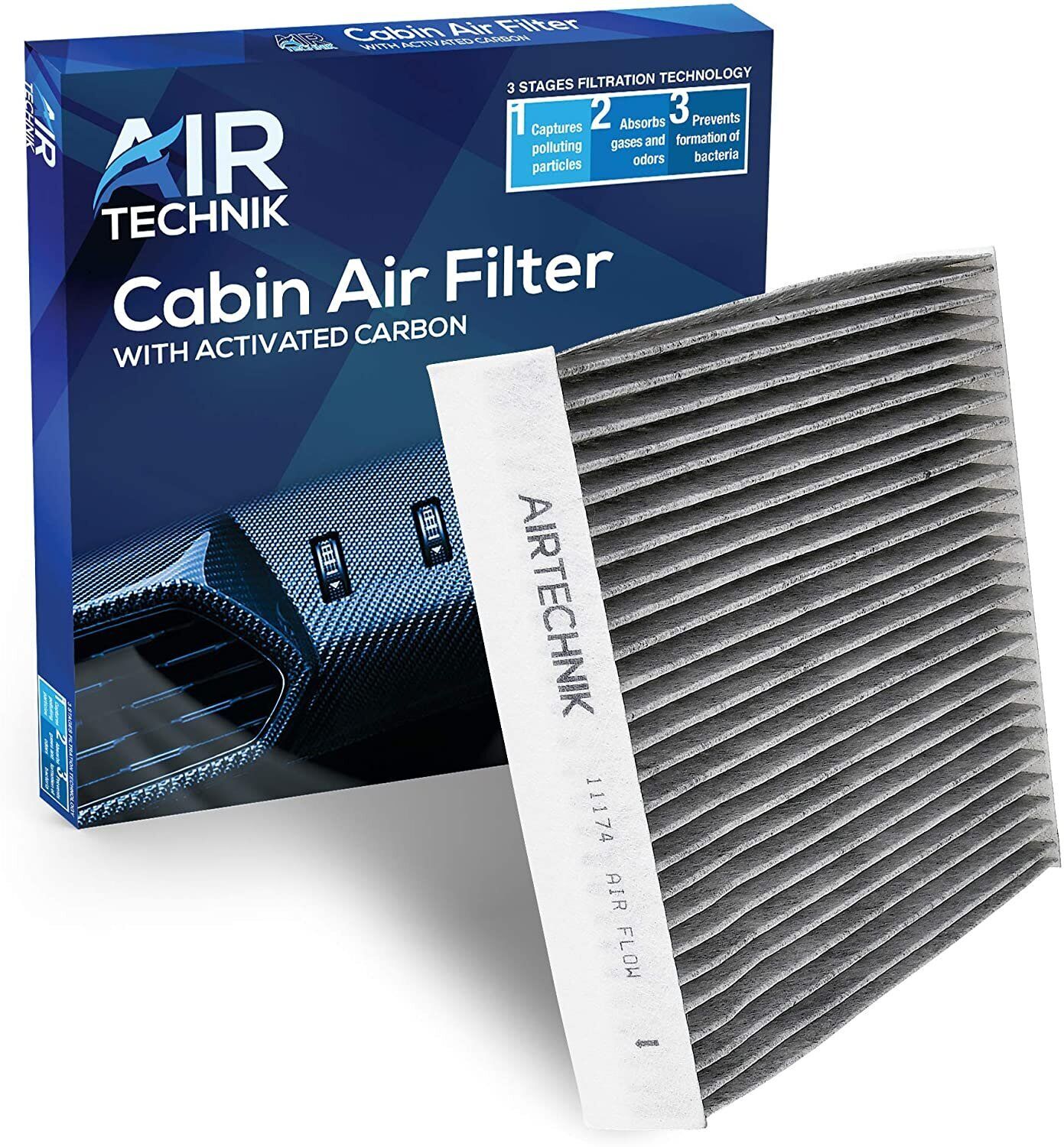 AirTechnik CF11174 Cabin Air Filter w/Activated Carbon | Fits Ford Fusion...
