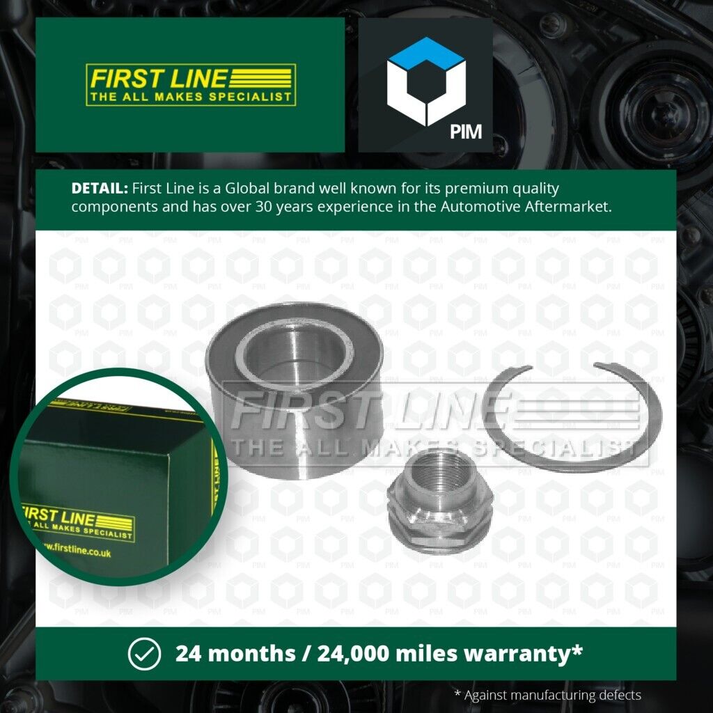 2x Wheel Bearing Kits fits ALFA ROMEO 155 167 Front 92 to 97 Firstline New