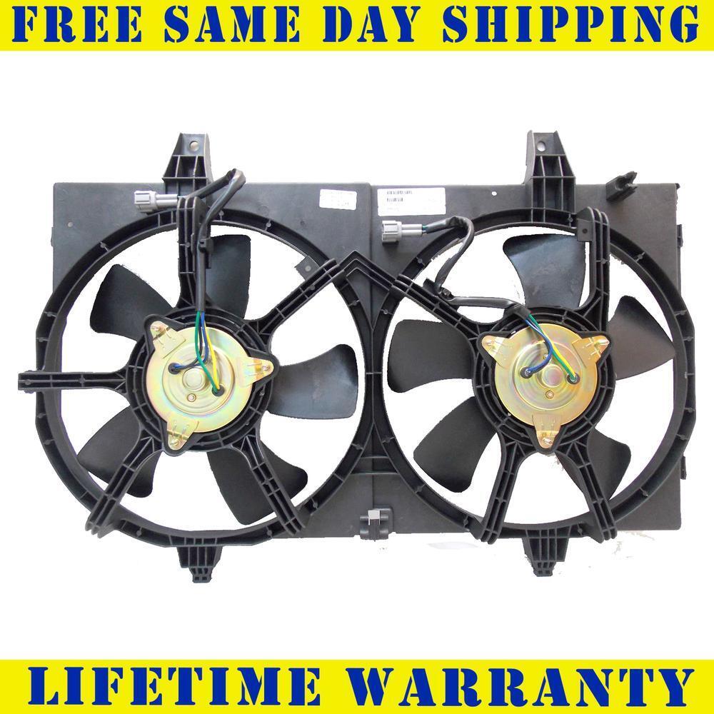 Radiator Condenser Fan Assembly For 2000-2003 Nissan Maxima 3.5L 3.0L