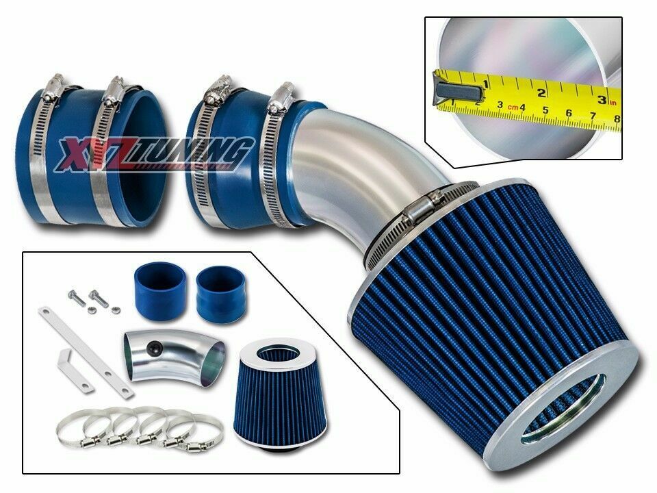 BLUE Short Ram Air Intake Induction Kit + Filter For 1998-2004 Seville 4.6L V8