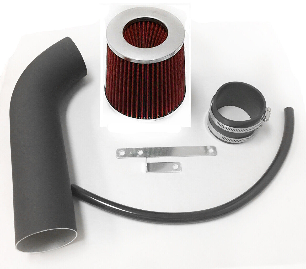 Coated Black Red For 91-95 Acura Legend 3.2L V6 Base GS L LS Air Intake w/o TCS