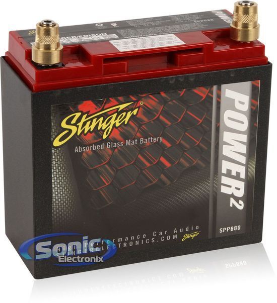 Stinger SPP680 Battery 680 AMPS Series Dry Cell Car Power Audio w/ Steel Case