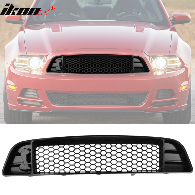 Fits 13-14 Ford Mustang Shelby Style Front Bumper Upper Mesh Grille Grill