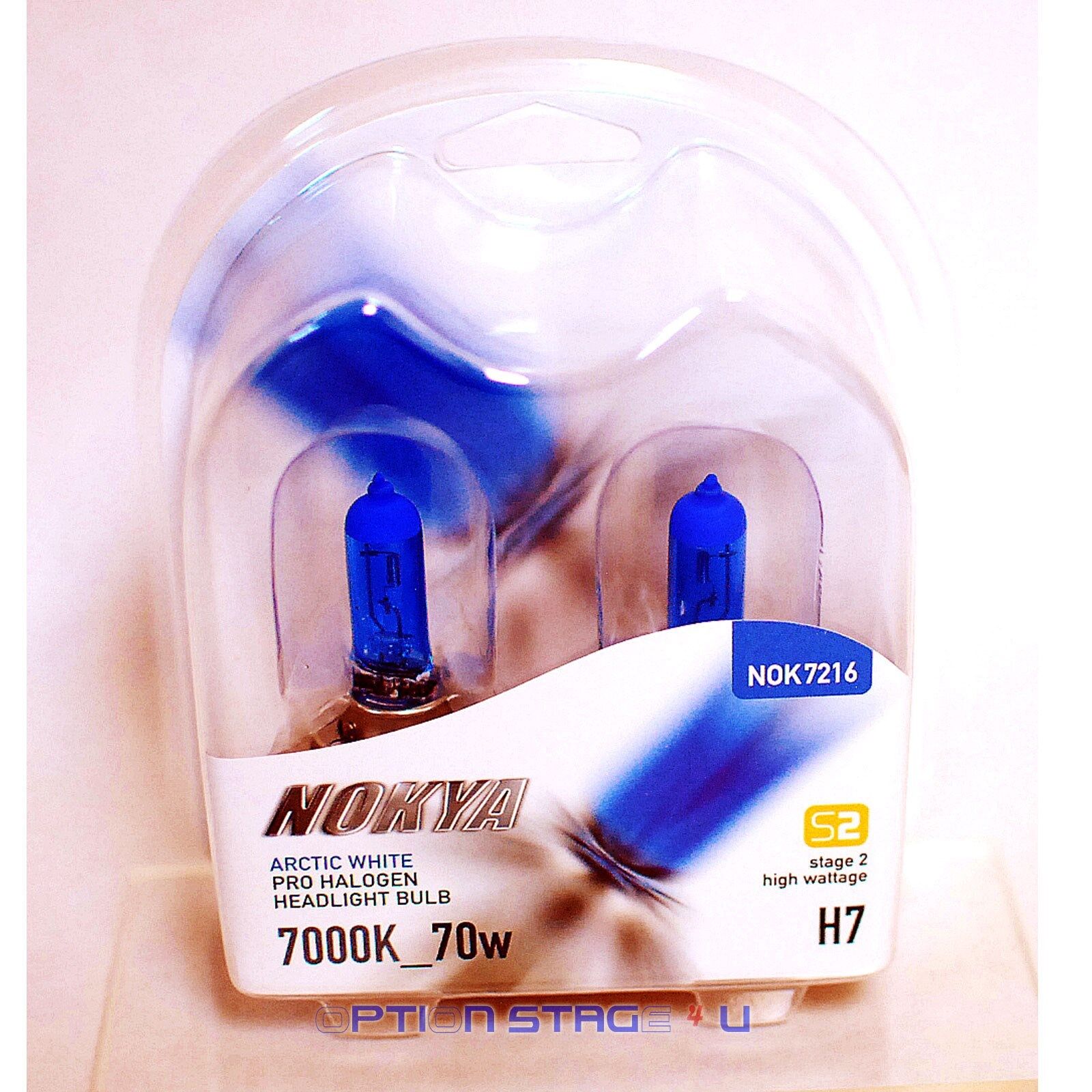 Nokya H7 Arctic White Stage 2 Headlight Halogen Light Bulb - Benz Low Beam