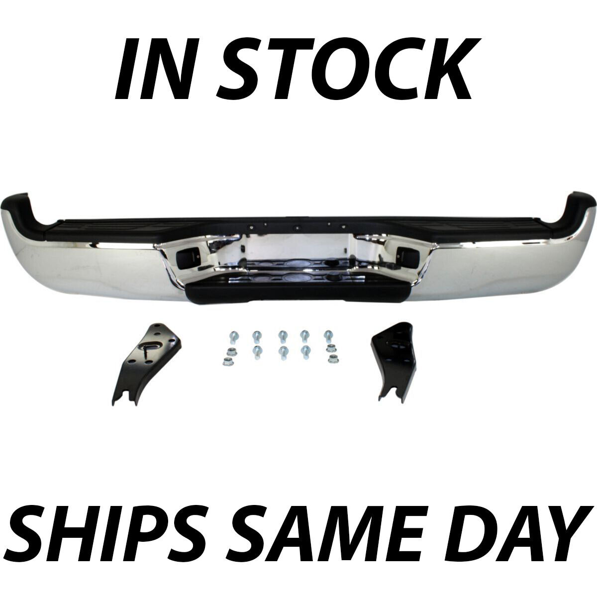 NEW Steel - Complete Chrome Rear Bumper Assembly for 2005-2015 Tacoma 05-15 SR5