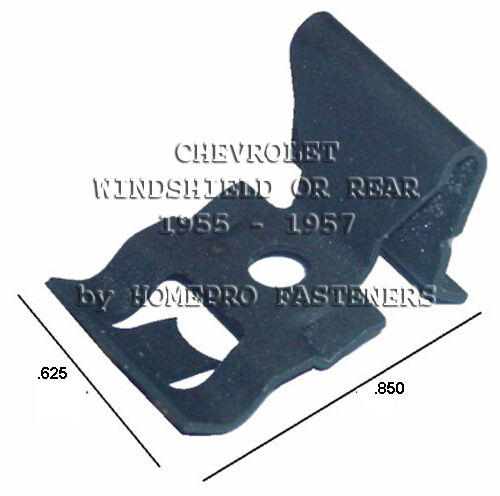  FITS CHEVROLET 55 56 57 WINDSHIELD REAR GLASS REVEAL  MOULDING CLIPS 20