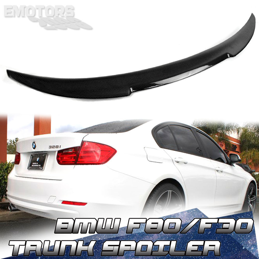 2015up NEW Carbon BMW 3 Series F80 F30 V Style Rear Trunk Spoiler 330d 328i M3