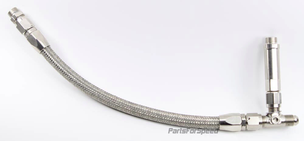 Barry Grant Demon Carb Braided Fuel Line -6 AN Silver