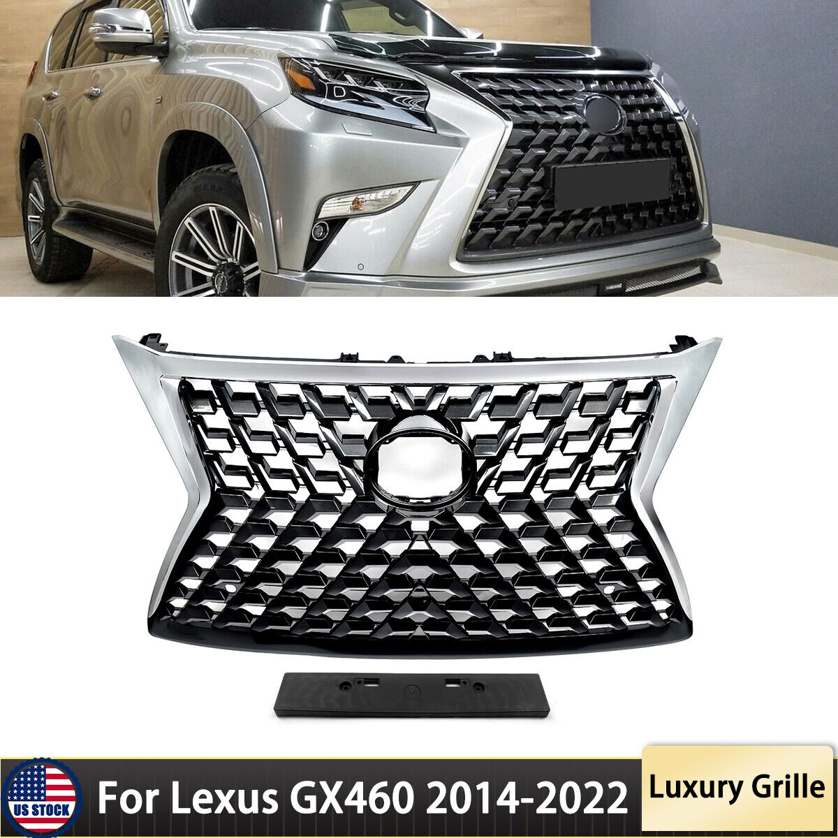 New Upgrade Luxury Grill For 2014-2022 LEXUS GX460 Front Grille Factory Style