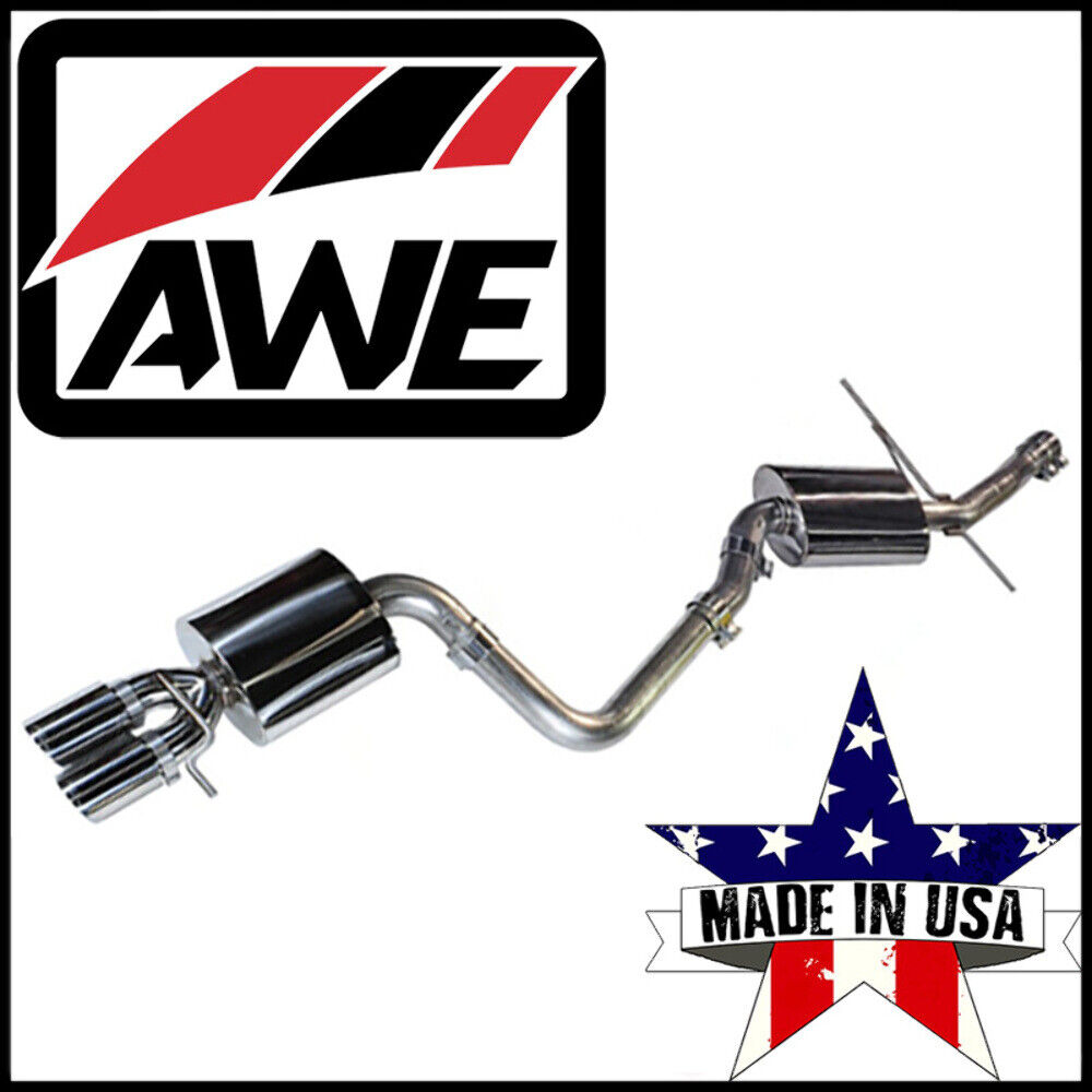 AWE Touring Cat-Back Exhaust System fits 2009-2016 Audi A4 Quattro Sedan 2.0L H4