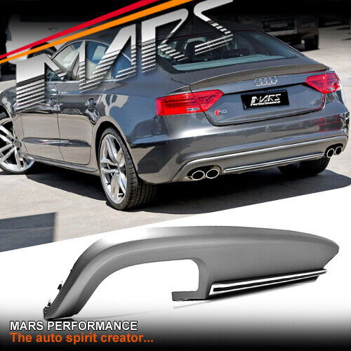 S5 Style Rear Bumper bar Diffuser Twin Exhaust Out for AUDI A5 8T 4 Doors 13-16