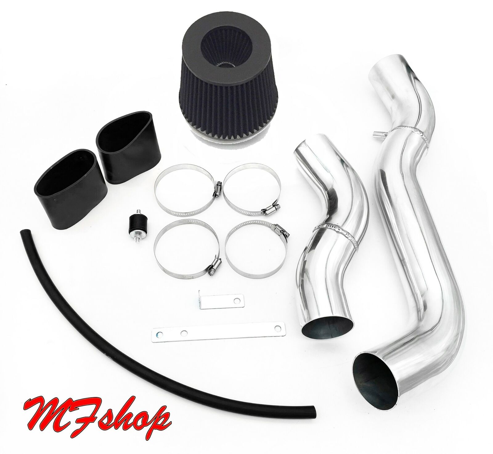 Black Cold Air Intake Kit + Filter For 88-91 Honda Civic CRX Si EX 1.6L L4