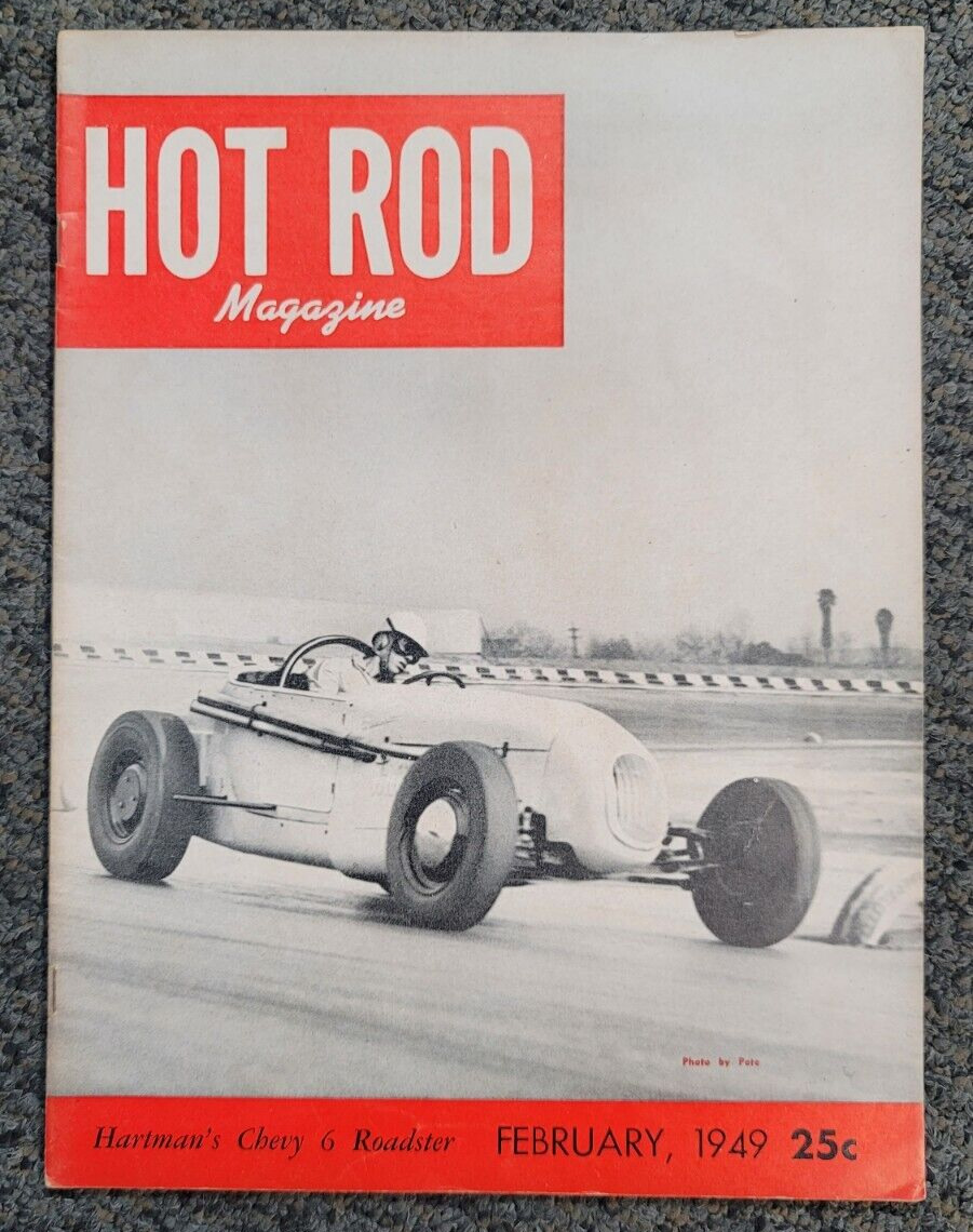 HOT ROD Magazine 1949 Track T Roadster 40 MERC CUSTOMS Barris Zaro Flathead vtg