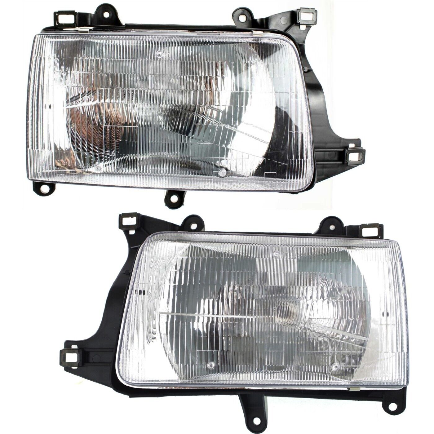 Headlight Assembly Set For 1993-1998 Toyota T100 Left Right Halogen With Bulb