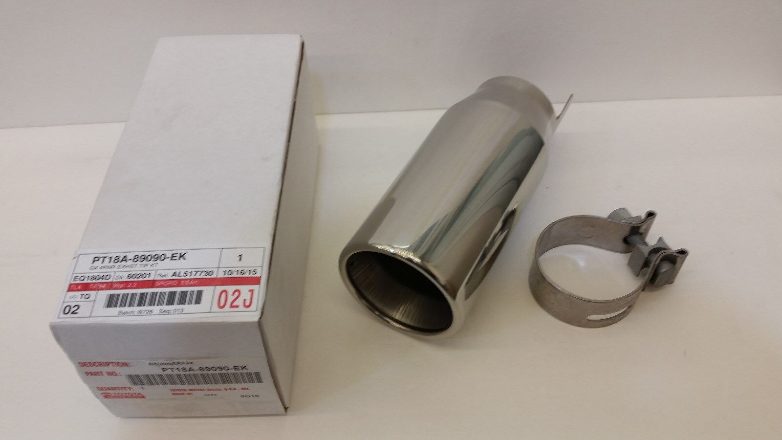 TOYOTA OEM FACTORY STAINLESS EXHAUST TIP 2007 4RUNNER