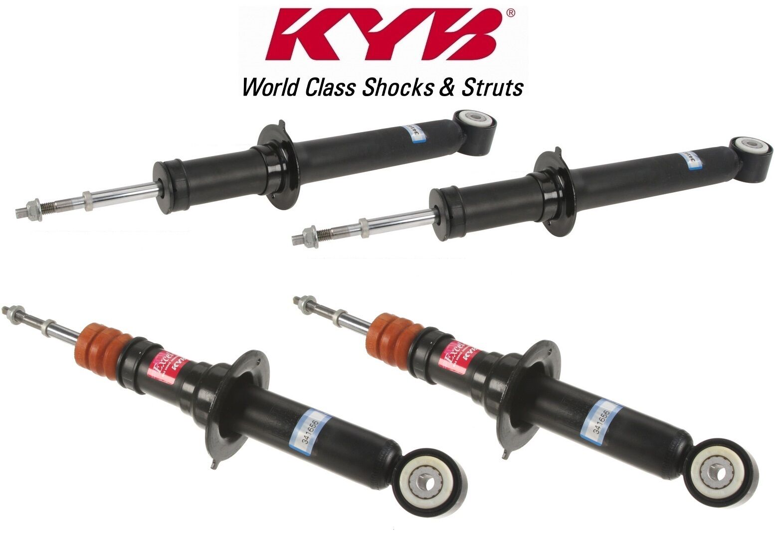 For Lincoln LS 2003-2005 Front & Rear Suspension KIT Absorbers KYB Excel-G